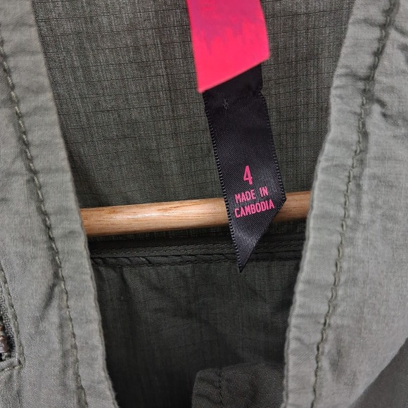 Pure Energy Olive Green Military Style Jacket Utility Gorpcore Sz 4X Studded - Picture 8 of 16